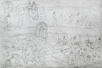 Dante en Virgil (70-19 v.Chr.) uit 